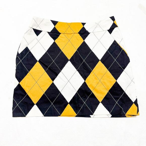 Loudmouth Ladies Argyle Plaid Patterned Check Golf Skirt Skort Size 2 - Picture 1 of 4